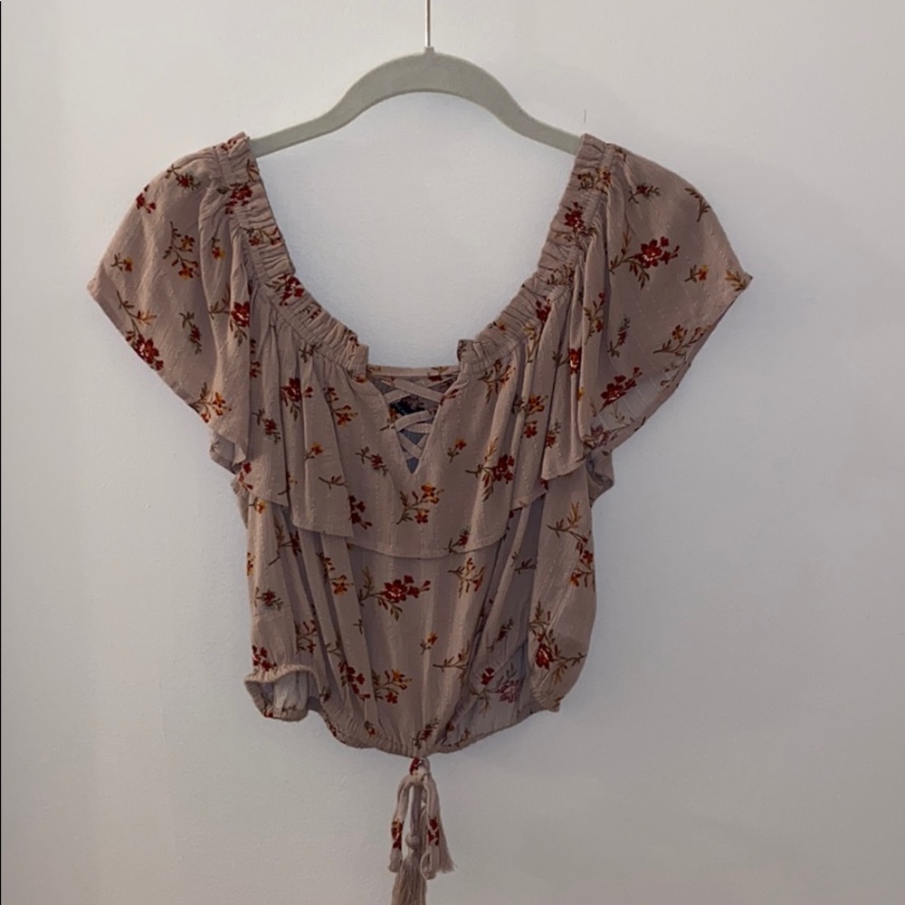 AE Floral Crop Top